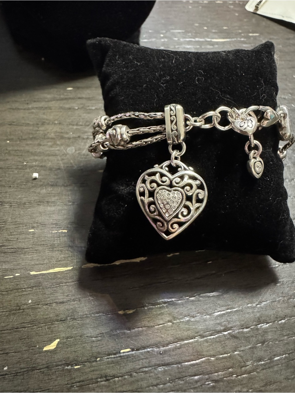 Brighton silver Heart Charm Bracelet - Women Jewelry
